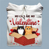 My Cats Are My Valentine Cat Personalized Shirt, Valentine Gift For Cat Lovers, Cat Dad, Cat Mom - TS025PS12 - BMGifts