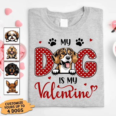 Personalized Gifts for Dog lovers, Custom T Shirt - Dog Dad Belongs To, Dog Mom Dog Dad Gift PersonalFury, Basic Tee / Light Pink / 2XL