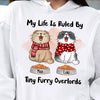 My Life Is Ruled By Tiny Furry Overlords Cat Personalized T-shirt, Christmas Gift for Cat Lovers, Cat Mom, Cat Dad - TS497PS02 - BMGifts