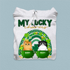 My Lucky Charms Cat Personalized Shirt, St Patrick's Day Gift for Cat Lovers, Cat Mom, Cat Dad - TS606PS02 - BMGifts