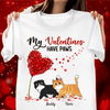 My Valentines Have Paws Cat Personalized Shirt, Valentine Gift For Cat Lovers, Cat Dad, Cat Mom - TS024PS12 - BMGifts