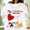 My Valentines Have Paws Cat Personalized Shirt, Valentine Gift For Cat Lovers, Cat Dad, Cat Mom - TS024PS12 - BMGifts