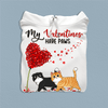 My Valentines Have Paws Cat Personalized Shirt, Valentine Gift For Cat Lovers, Cat Dad, Cat Mom - TS024PS12 - BMGifts