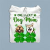 One Lucky Dog Mom Dog Personalized Shirt, St Patrick's Day Gift for Dog Lovers, Dog Dad, Dog Mom - TS591PS02 - BMGifts