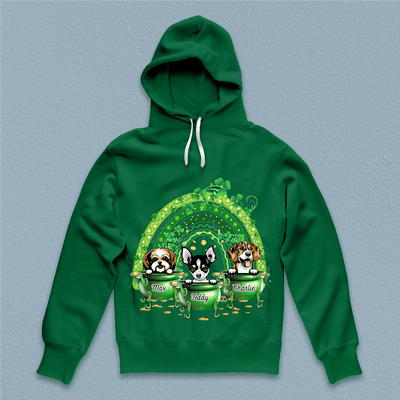 One Lucky Dog Mom Dog Personalized Shirt, St Patrick's Day Gift for Dog Lovers, Dog Dad, Dog Mom - TS592PS02 - BMGifts