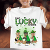 One Lucky Mama Dog Personalized Shirt, St Patrick's Day Gift for Dog Lovers, Dog Dad, Dog Mom - TS615PS02 - BMGifts