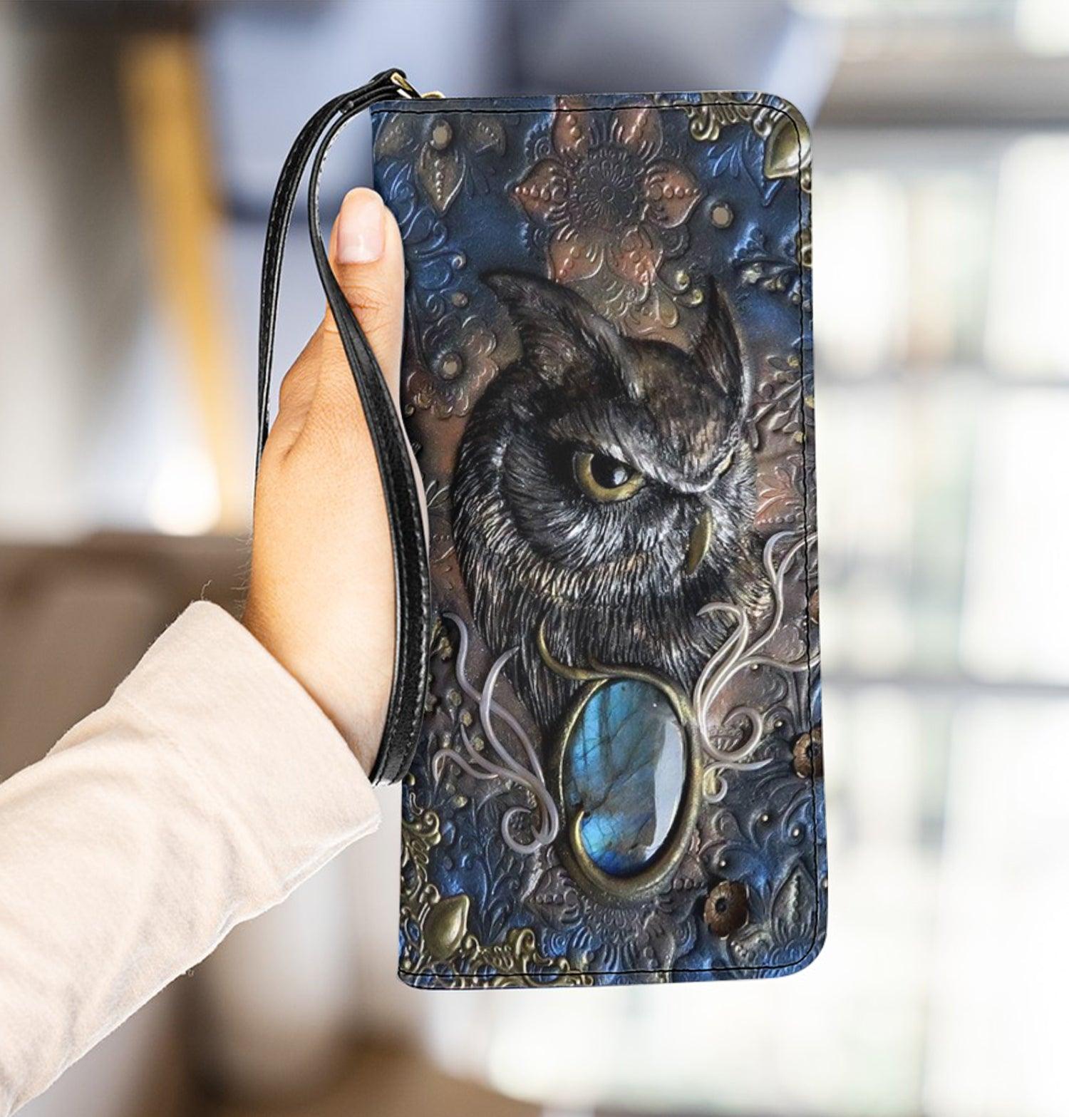 Owl Clutch Purse, Gift for Owl Lovers - PU095PA - BMGifts