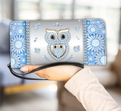 Owl Clutch Purse, Gift for Owl Lovers - PU257PA - BMGifts