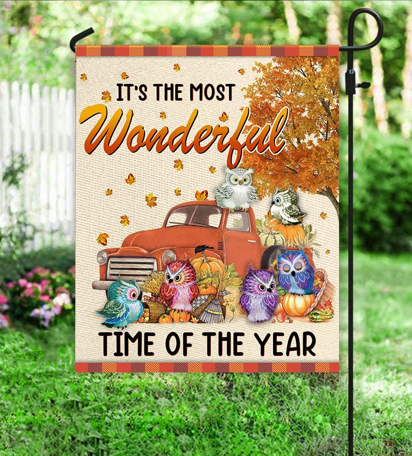 Owl Flag, Gift for Owl Lovers - GA0477PA - BMGifts