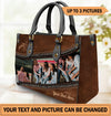 Personalized Bestie Leather Handbag, Personalized Gift for Besties, Sisters, Best Friends, Siblings - LD129PS06 - BMGifts