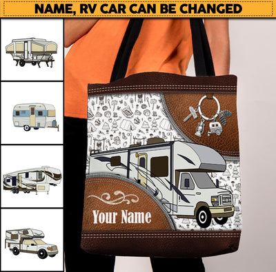 Personalized Camping All Over Tote Bag, Personalized Gift for Camping Lovers - TO413PS06 - BMGifts