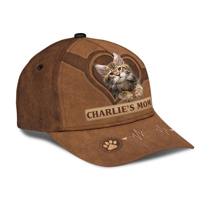 Personalized Cat Classic Cap, Personalized Gift for Cat Lovers, Cat Mom, Cat Dad - CP011CT - BMGifts