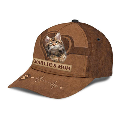 Personalized Cat Classic Cap, Personalized Gift for Cat Lovers, Cat Mom, Cat Dad - CP011CT - BMGifts