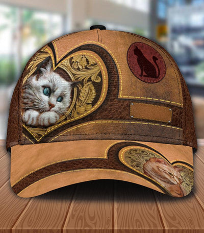 Personalized Cat Classic Cap, Personalized Gift for Cat Lovers, Cat Mom, Cat Dad - CP1172PS - BMGifts