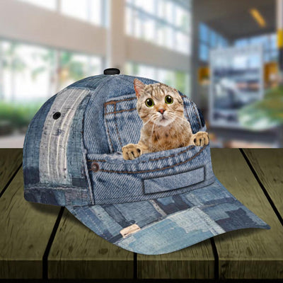 Personalized Cat Classic Cap, Personalized Gift for Cat Lovers, Cat Mom, Cat Dad - CP543PS - BMGifts