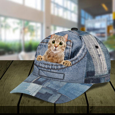 Personalized Cat Classic Cap, Personalized Gift for Cat Lovers, Cat Mom, Cat Dad - CP543PS - BMGifts