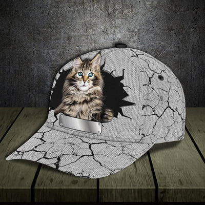 Personalized Cat Classic Cap, Personalized Gift for Cat Lovers, Cat Mom, Cat Dad - CP556PS - BMGifts
