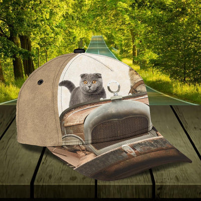 Personalized Cat Classic Cap, Personalized Gift for Cat Lovers, Cat Mom, Cat Dad - CP731PS - BMGifts