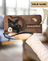Personalized Cat Clutch Purse, Personalized Gift for Cat Lovers, Cat Mom, Cat Dad - PU107PS - BMGifts