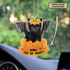 Personalized Cat Transparent Acrylic Car Ornament, Personalized Gift for Cat Lovers, Cat Mom, Cat Dad - CO102PS - BMGifts