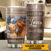Personalized Cat Tumbler, Personalized Gift for Cat Lovers, Cat Mom, Cat Dad - TB126PS - BMGifts