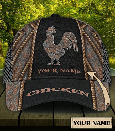 Personalized Chicken Classic Cap, Personalized Gift for Farmers, Cow Lovers, Chicken Lovers - CP1155PS - BMGifts