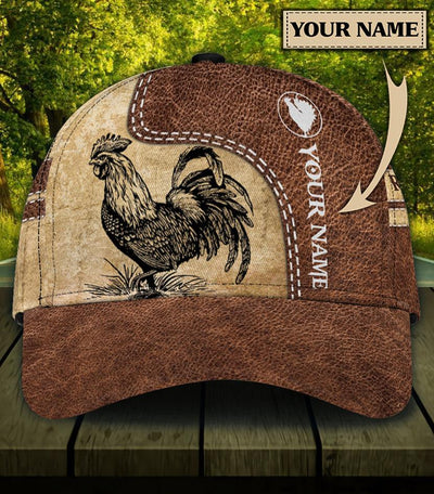 Personalized Chicken Classic Cap, Personalized Gift for Farmers, Cow Lovers, Chicken Lovers - CP341PS - BMGifts