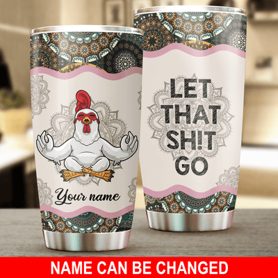 Personalized Chicken Tumbler, Personalized Gift for Farmers, Cow Lovers, Chicken Lovers - TB141PS - BMGifts