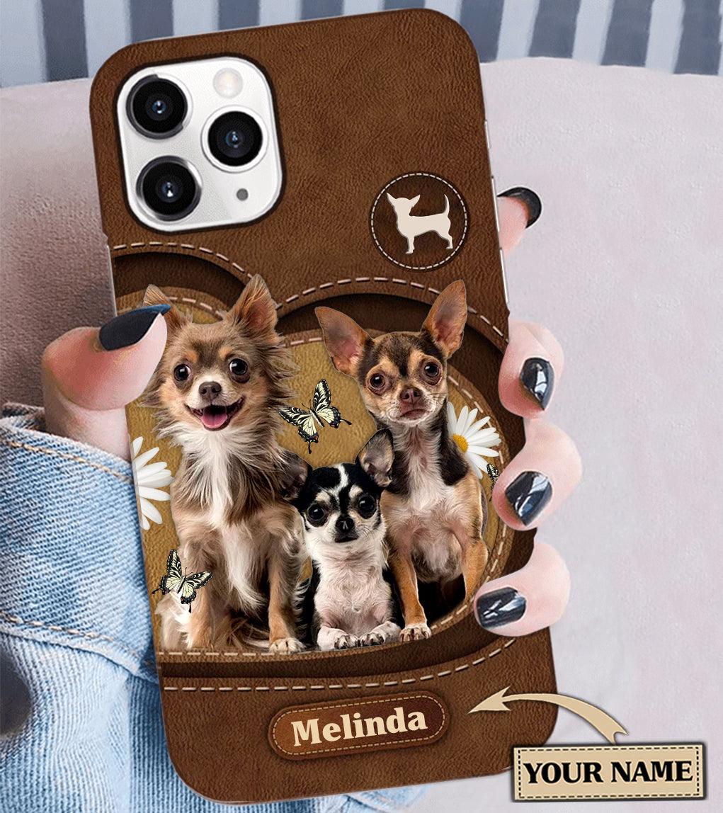 Personalized Chihuahua Phonecase, Personalized Gift for Chihuahua Lovers - PC121PS - BMGifts (formerly Best Memorial Gifts)