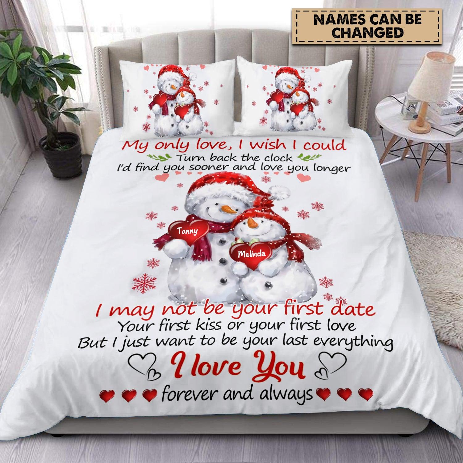 Personalized Couple Bedding Set, Personalized Gift for Couples, Husband, Wife, Parents, Lovers - BD118PS06 - BMGifts