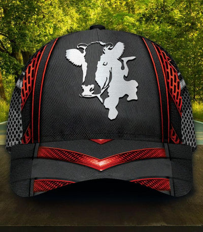 Personalized Cow Classic Cap, Personalized Gift for Farmers, Cow Lovers, Chicken Lovers - CP1703PS - BMGifts