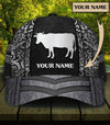 Personalized Cow Classic Cap, Personalized Gift for Farmers, Cow Lovers, Chicken Lovers - CP1757PS - BMGifts