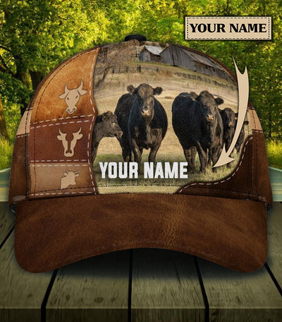 Personalized Cow Classic Cap, Personalized Gift for Farmers, Cow Lovers, Chicken Lovers - CP179PS06 - BMGifts