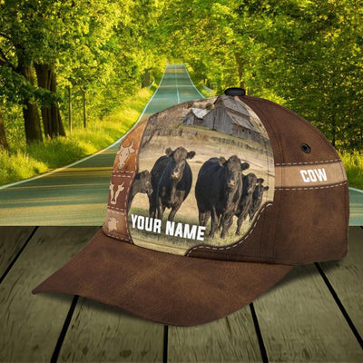 Personalized Cow Classic Cap, Personalized Gift for Farmers, Cow Lovers, Chicken Lovers - CP179PS06 - BMGifts