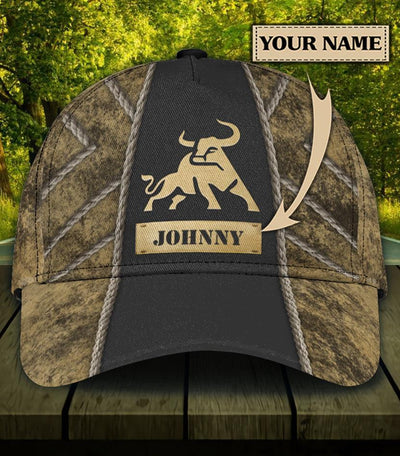 Personalized Cow Classic Cap, Personalized Gift for Farmers, Cow Lovers, Chicken Lovers - CP353PS - BMGifts