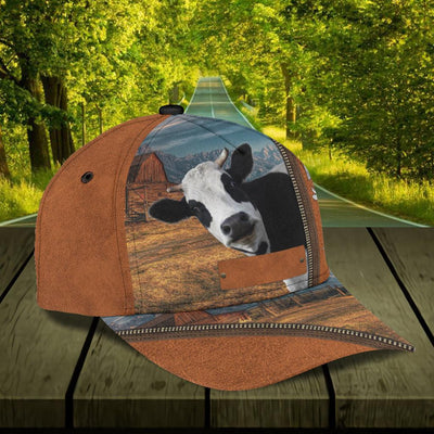 Personalized Cow Classic Cap, Personalized Gift for Farmers, Cow Lovers, Chicken Lovers - CP377PS - BMGifts