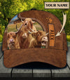 Personalized Cow Classic Cap, Personalized Gift for Farmers, Cow Lovers, Chicken Lovers - CP541PS - BMGifts