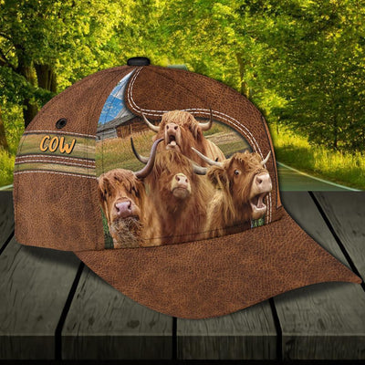 Personalized Cow Classic Cap, Personalized Gift for Farmers, Cow Lovers, Chicken Lovers - CP541PS - BMGifts