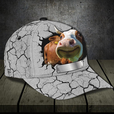 Personalized Cow Classic Cap, Personalized Gift for Farmers, Cow Lovers, Chicken Lovers - CP557PS - BMGifts