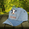 Personalized Cow Classic Cap, Personalized Gift for Farmers, Cow Lovers, Chicken Lovers - CP568PS - BMGifts