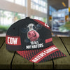 Personalized Cow Classic Cap, Personalized Gift for Farmers, Cow Lovers, Chicken Lovers - CP774PS - BMGifts