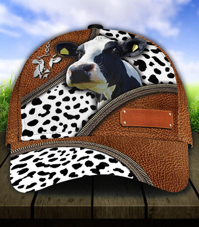 Personalized Cow Classic Cap, Personalized Gift for Farmers, Cow Lovers, Chicken Lovers - CP778PS - BMGifts