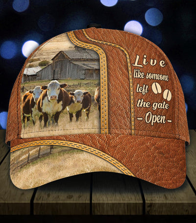 Personalized Cow Classic Cap, Personalized Gift for Farmers, Cow Lovers, Chicken Lovers - CP909PS - BMGifts