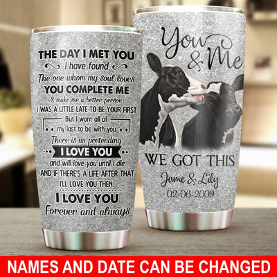 Personalized Cow Tumbler, Personalized Gift for Farmers, Cow Lovers, Chicken Lovers - TB131PS - BMGifts