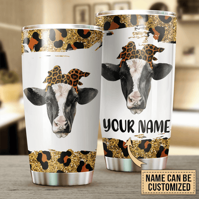 Personalized Cow Tumbler, Personalized Gift for Farmers, Cow Lovers, Chicken Lovers - TB188PS - BMGifts