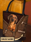 Personalized Dachshund All Over Tote Bag, Personalized Gift for Dachshund Lovers - TO142PS - BMGifts