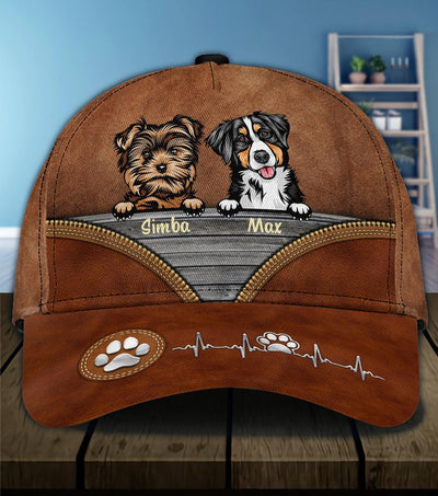 Personalized Dog Zipper Personalized Classic Cap, Personalized Gift for Dog Lovers, Dog Dad, Dog Mom - CP008PS08 - BMGifts