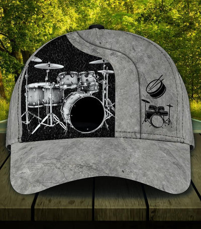 Personalized Drum Classic Cap, Personalized Gift for Music Lovers, Drum Lovers - CP1541PS - BMGifts
