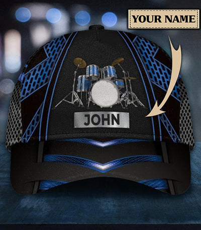 Personalized Drum Classic Cap, Personalized Gift for Music Lovers, Drum Lovers - CP1542PS - BMGifts
