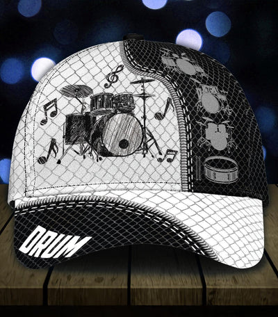 Personalized Drum Classic Cap, Personalized Gift for Music Lovers, Drum Lovers - CP316PS - BMGifts